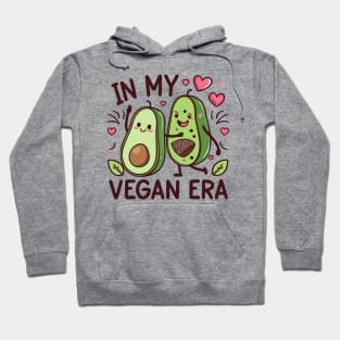 "In My Vegan Era" Avocado Tee | Adorable Avocado Shirt | Perfect for Vegan Lifestyle Enthusiasts | Cute Gift for her Hoodie